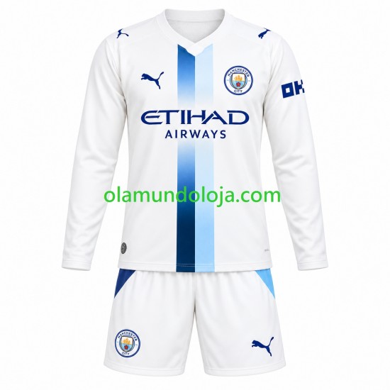 Manchester City Camisola Criança Equipamento Terceiro Manga Comprida 2026-2027